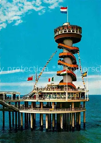 Scheveningen Uitkijktoren Pier Kat. Scheveningen