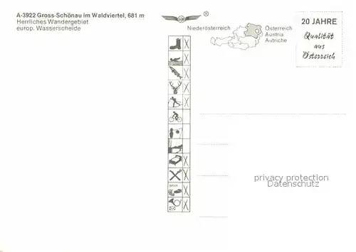 Oesterreich Gross Schoenau im Waldviertel Fliegeraufnahme Kat. Oesterreich