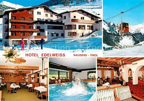 Nauders Tirol Hotel Edelweiss Seilbahn Kat. Nauders