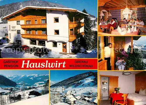 Oberau Tirol Gasthaus Pension Hauslwirt Kat. Wildschoenau