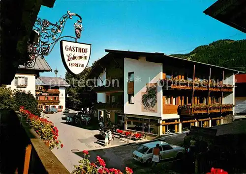 Ellmau Tirol Dorfpartie Gasthaus Lobewein Kat. Ellmau