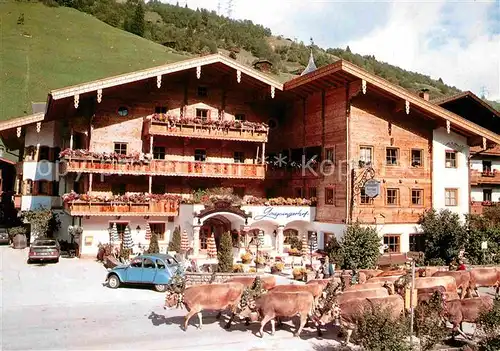 Gerlos Gaspingerhof Hotel Post mit Kuhherde Kat. Gerlos