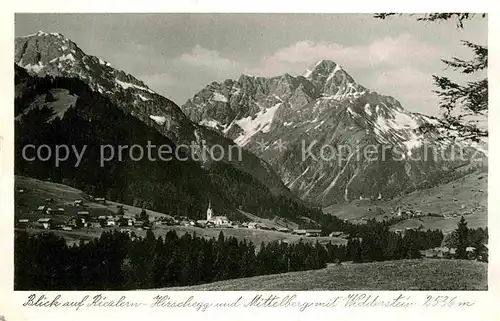 Hirschegg Kleinwalsertal Vorarlberg Mittelberg Widderstein  Kat. Mittelberg