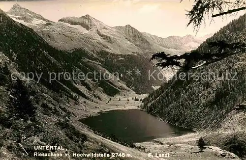 Untertal Riesachsee mit Hochwildstelle Kat. Rohrmoos Untertal