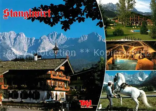Going Wilden Kaiser Tirol Bio Hotel Stanglwirt Hallenbad Lipizzaner Dressur Kat. Going am Wilden Kaiser