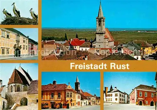 Rust Neusiedlersee Storhennest Hauptstrasse Fischerkirche Rathauskeller  Kat. Burgenland