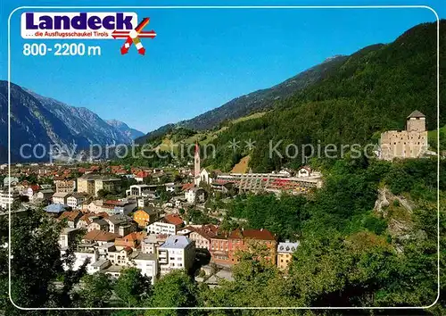 Landeck Tirol Fremdenverkehrsstadt Oberes Inntal Schloss Landeck Kat. Landeck