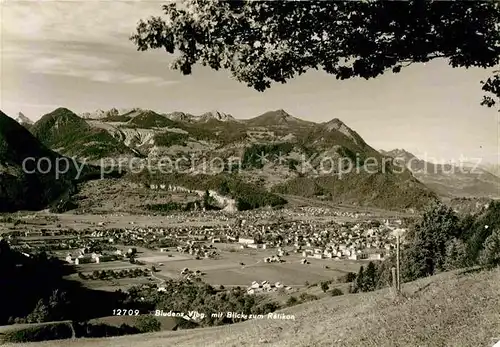 Bludenz Vorarlberg mit Rhaetikonblick Kat. Bludenz