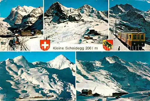 Kleine Scheidegg Wengen Jungfraujoch Zahnradbahn Winter Kat. Scheidegg Kleine