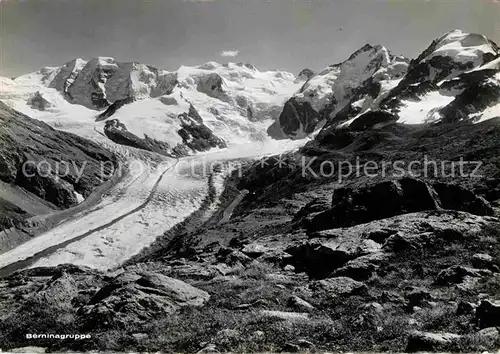 Bernina GR Gletscher Berninagruppe Gebirgspanorama