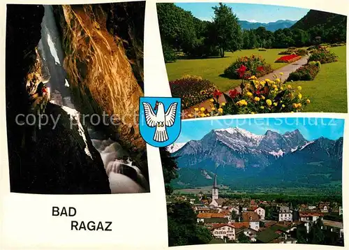 Ragaz Bad Parl Panorama Bach Kat. Bad Ragaz