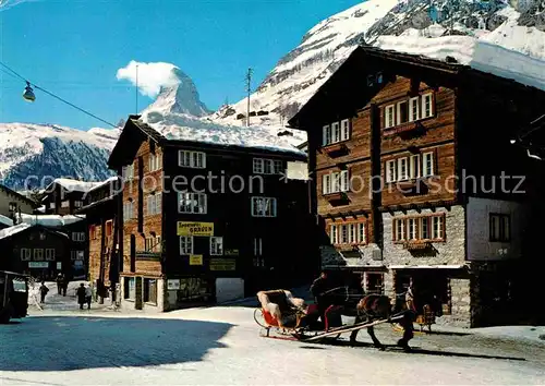 Zermatt VS Matterhorn Ortsansicht Kat. Zermatt