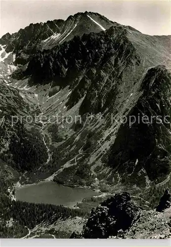 Vysoke Tatry Poppersee Tatra Kat. Slowakische Republik