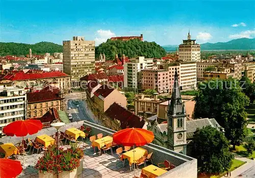 Ljubliana Lubiana Blick vom Hotel Lev Kat. Osrednjeslovenska