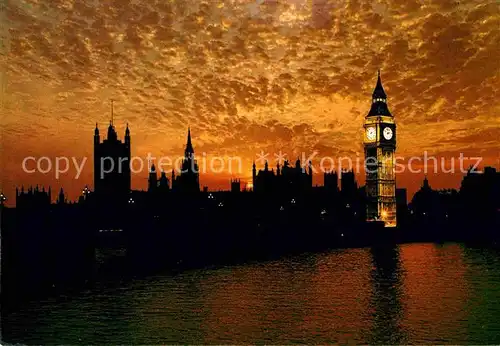 London Sunset over Houses of Parliament Kat. City of London