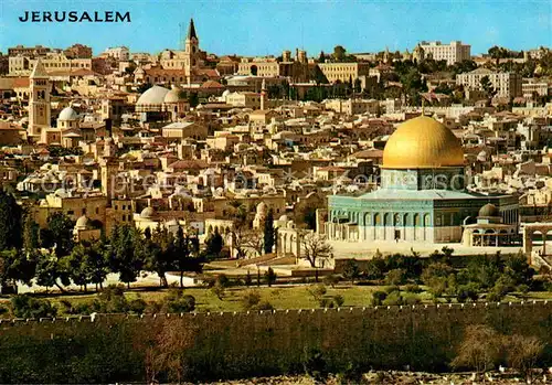 Jerusalem Yerushalayim Felsendom Stadtansicht Kat. Israel