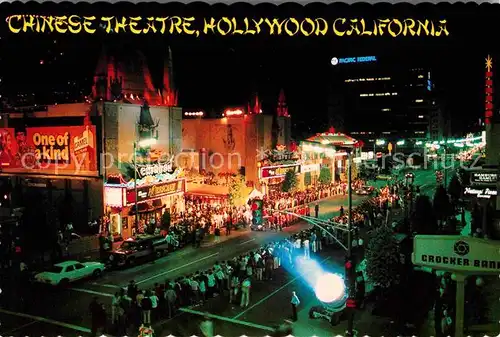 Hollywood California Chinese Theatre at night Kat. Los Angeles United States