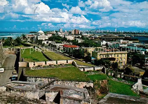 San Juan Puerto Rico Vista del Capitolio desde el Castillo San Cristobal Kat. San Juan