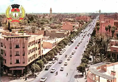 Marrakech Marrakesch Avenue Mohammed V Kat. Marokko