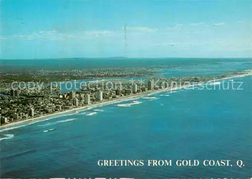 Gold Coast Australia Aerial view to the Broadwater and Southport Kat. Gold Coast