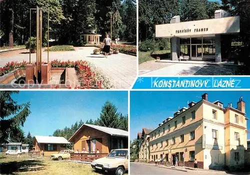 Konstantinovy Lazne Lazensky park Prusikuv pramen Autokempink Penzion Jitrenka Kat. Konstantinsbad