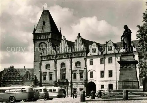 Tabor Suedboehmen Zizkaplatz Rathaus Kat. Tabor