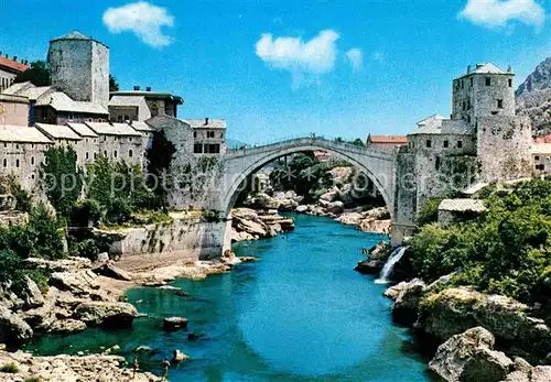 Mostar Moctap Stari most Alte Bruecke Kat. Mostar