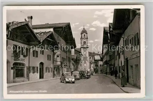 Mittenwald Bayern Innsbrucker Strasse Kat. Mittenwald