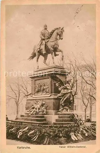 Mannheim Kaiser Wilhelm Denkmal Kat. Mannheim