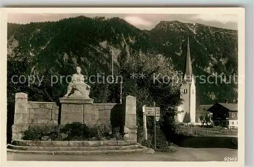 Bayrischzell Kriegerdenkmal Kat. Bayrischzell