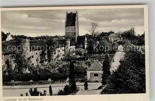 Ingolstadt Donau Stadtmauer Kat. Ingolstadt