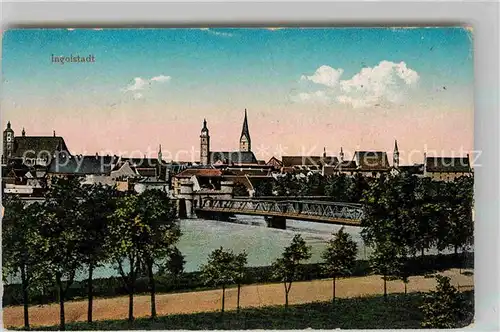 Ingolstadt Donau Teilansicht  Kat. Ingolstadt