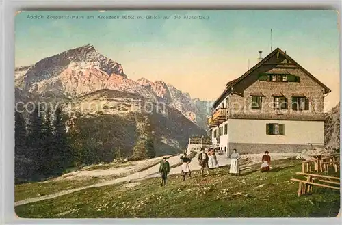 Kreuzeck Adolph Zoeppritz Haus  Kat. Garmisch Partenkirchen