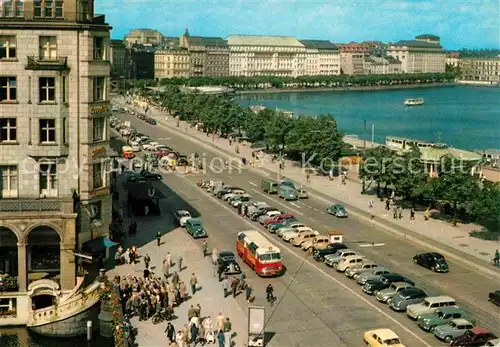 Hamburg Jungfernstieg und Binnenalster Kat. Hamburg