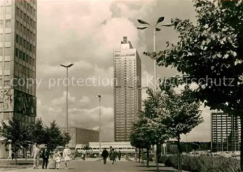 Berlin Alexanderplatz mit Interhotel Stadt Berlin Kat. Berlin