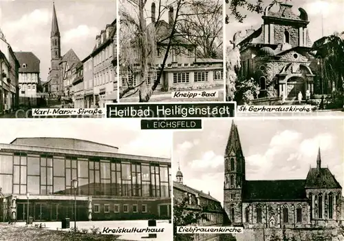 Heiligenstadt Eichsfeld Kneipp Bad Liebfrauenkirche Kreiskulturhaus Karl Marx Strasse Kat. Heiligenstadt