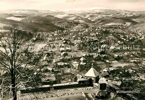 Wernigerode Harz Blick vom Schloss Feudalmuseum Kat. Wernigerode