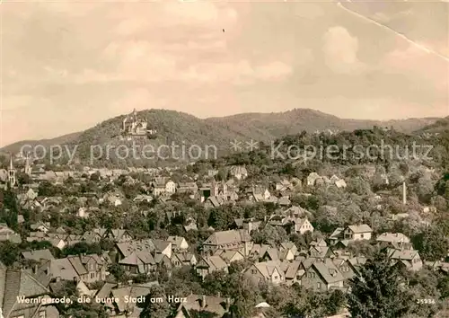 Wernigerode Harz Fliegeraufnahme mit Schloss Kat. Wernigerode