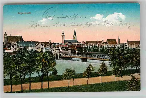 Ingolstadt Donau Donaibruecke Kat. Ingolstadt