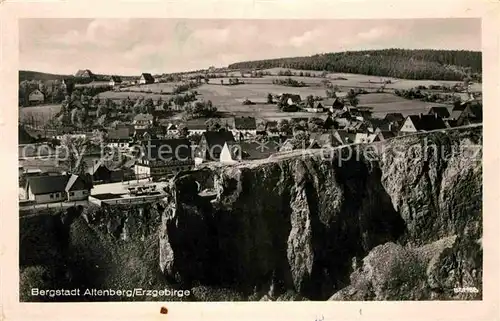 Altenberg Erzgebirge Panorama Kat. Geising