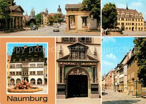 Naumburg Saale Salztor Rathaus Portal Wilhelm Pieck Platz Holzmarkt Strasse der DSF Kat. Naumburg