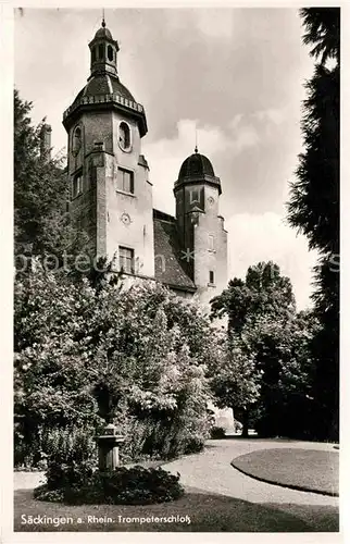 Saeckingen Rhein Trompeterschloss Kat. Bad Saeckingen