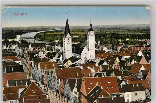 Ingolstadt Donau Totalansicht  Kat. Ingolstadt