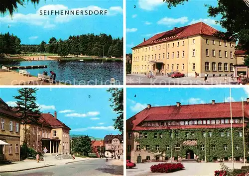 Seifhennersdorf Waldbad Silberteich Ferienheim Kretscham Filmtheater Rathaus Kat. Seifhennersdorf