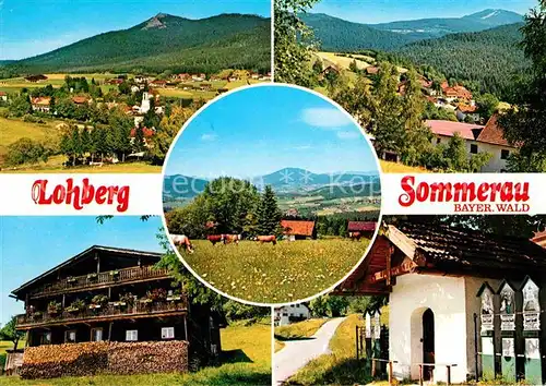 Lohberg Lam Sommerau Panorama Bayerischer Wald Kapelle Kat. Lohberg
