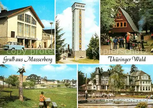 Masserberg FDGB Erholungsheim Otto Grotewohl Rennsteigwarte Werraquellenbaude Kurhaus Kat. Masserberg