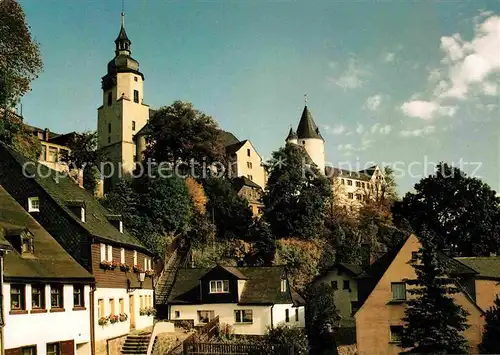 Schwarzenberg Erzgebirge Kirche Schloss Kat. Schwarzenberg