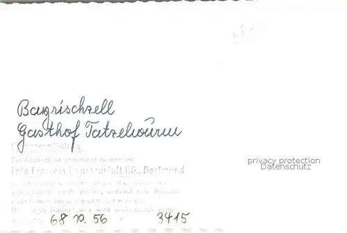 Bayrischzell Gasthof Tatzelwurm Kat. Bayrischzell