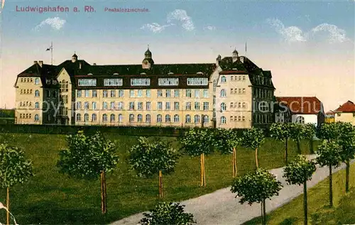 Ludwigshafen Rhein Pestalozzischule Kat. Ludwigshafen am Rhein