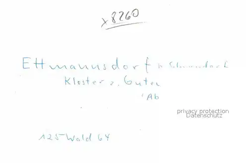 Ettmannsdorf Kloster Guter Hirte Foerderhaus Kat. Schwandorf